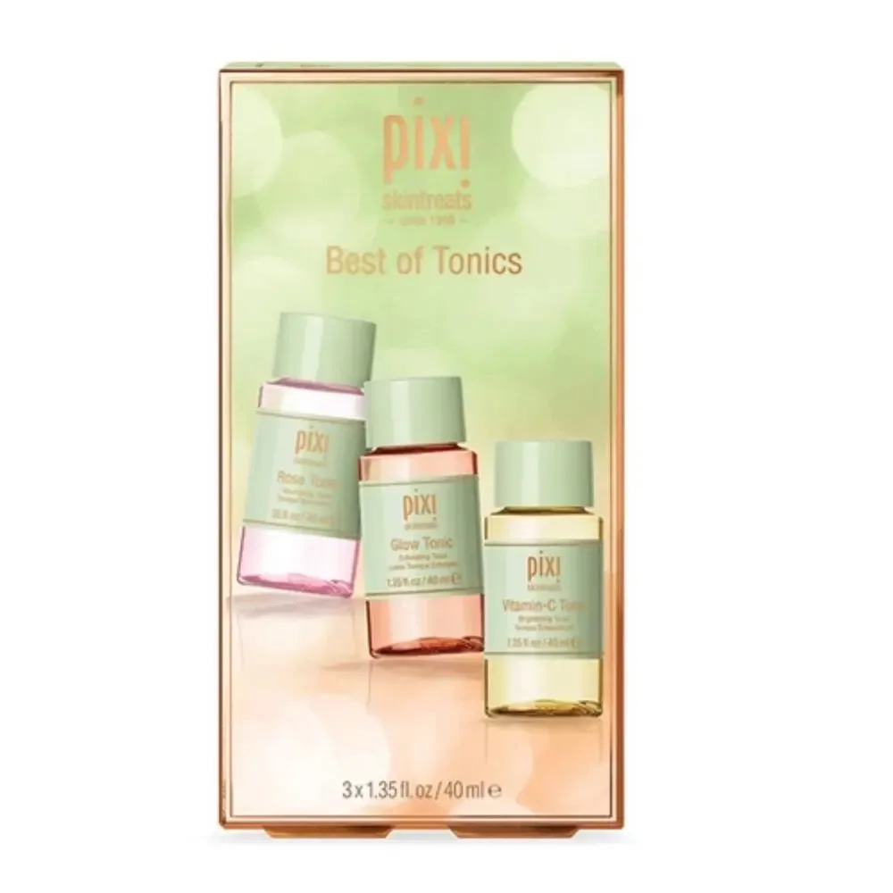 Set of 2 PIXI Best Of Tonics Toners Set Rose Glow Vitamin C New Cruelty Free